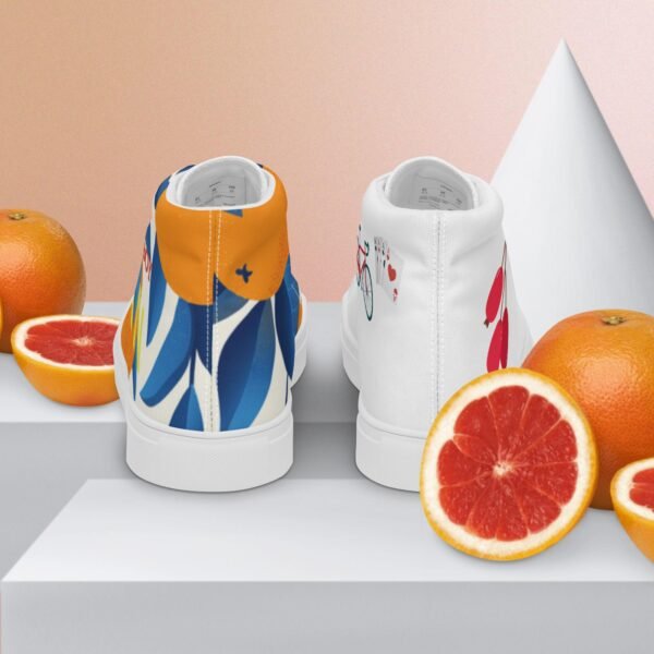 Men’s high top canvas shoes- hot capri holidays - Imagen 4